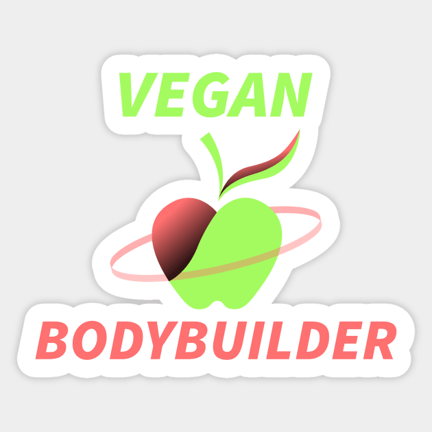 VEGAN BODYBUILDER - plant based fitness Sticker by Thom ^_^